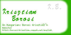 krisztian borosi business card